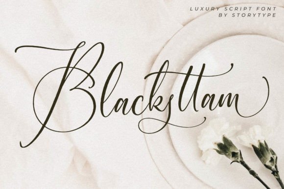 Blacksttam: A Luxurious Script Font for Elegant Editorial Design