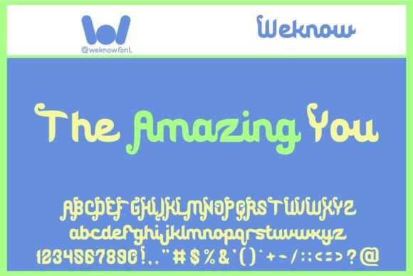 Bring Charm to Your Creations with The Amazing You Font