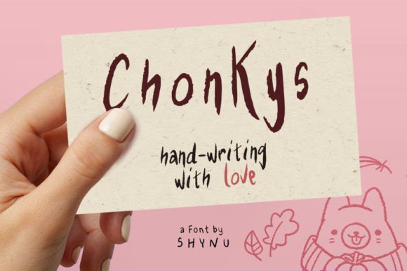 Chonkys: A Playful Handwritten Font for Web Design