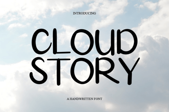 Cloud Story: A Handwritten Font for Polished Branding