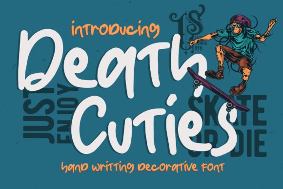 Death Cuties: A Whimsical Handwritten Font for Creative Brands