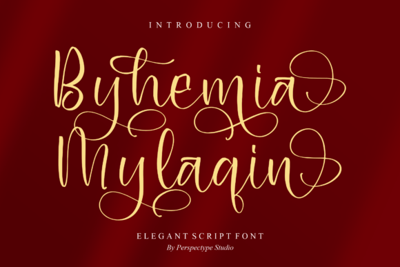 Discover Byhemia Mylaqin: A Dazzling Script Font for Branding