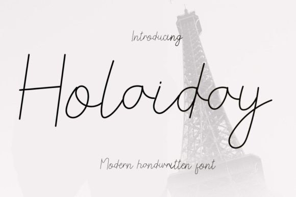Discover Holaiday: A Handwritten Font for Elegant Branding