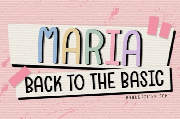 Discover Maria: A Charming Handwritten Font for Web Design