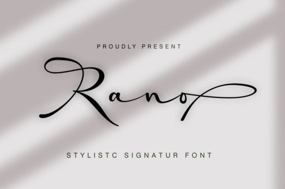 Elevate Your Brand with Rano: A Charming Script Font