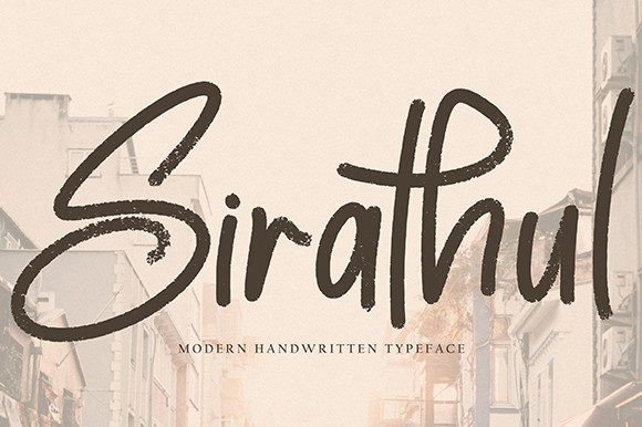 Elevate Your Editorial Design with Sirathul, a Luxurious Handwritten Font