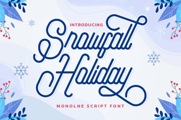Enhance Your Campaign with Snowfall Holiday Font