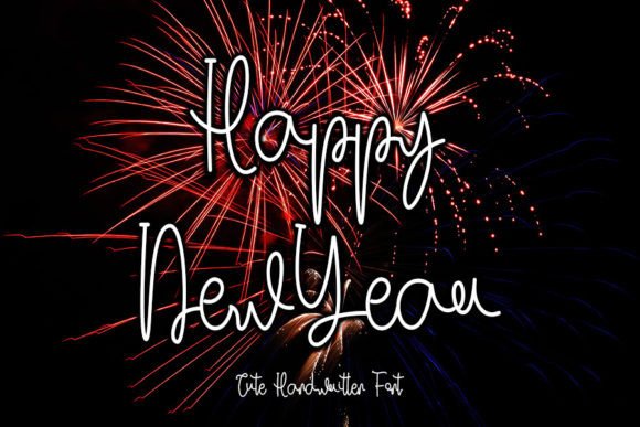 Happy Newyear: A Charming Handwritten Font for Crafters