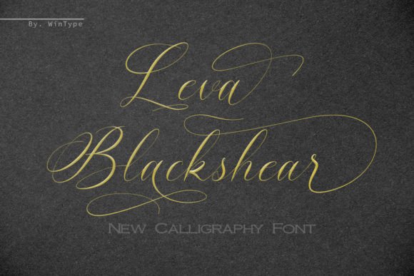 Leva Blackshear: A Graceful Script Font for Your Brand