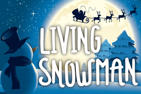 Living Snowman: A Playful Handwritten Font for Web Design