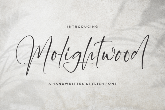 Molighwood: A Stylish and Elegant Handwritten Font for Designers