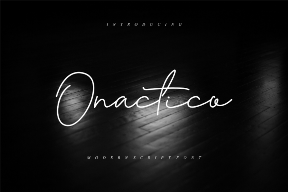 Onactico: A Script Font with Modern Elegance
