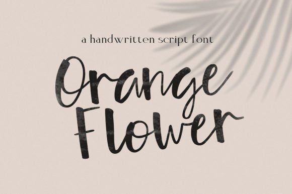 Orange Flower: A Unique Script Font for Editorial Elegance