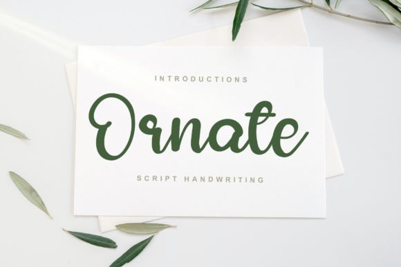 Ornate: A Handwritten Font for Elegant Campaigns