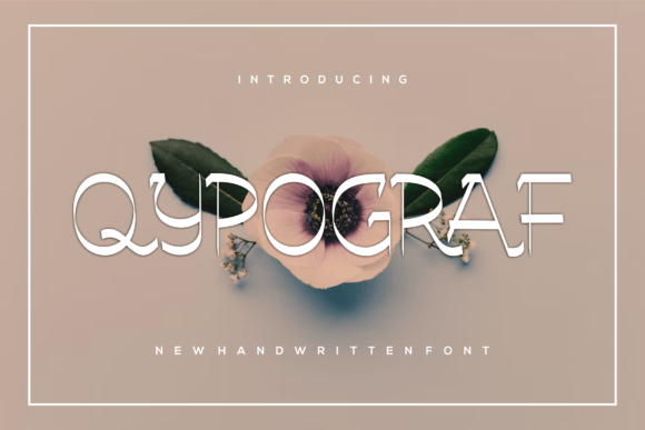 Qypograf: A Whimsical Handwritten Font for Creative Makers