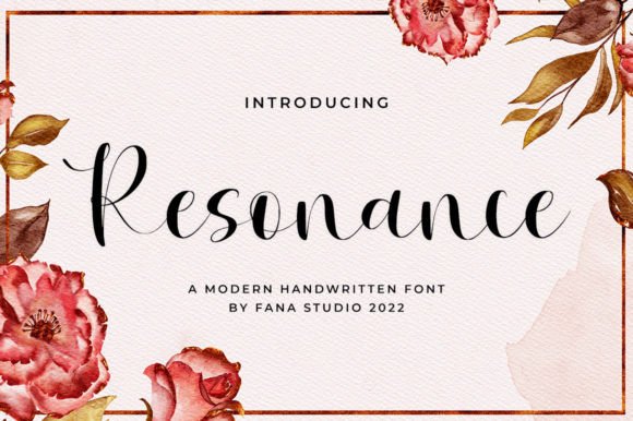 Resonance: A Stylish Script Font for Elegant Publishing
