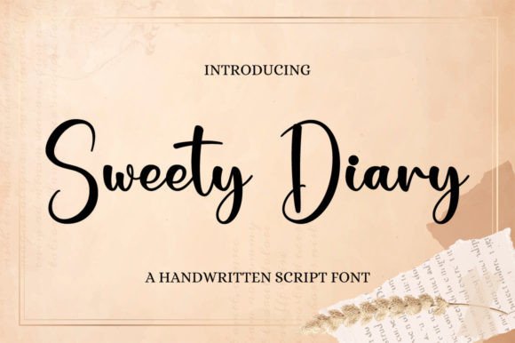 Sweety Diary: A Charming Handwritten Font for Editorial Design