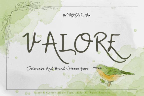 Valore: A Handwritten Font for Memorable Campaigns