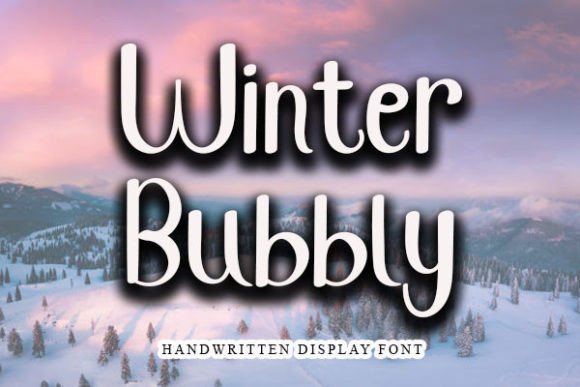 Winter Bubbly: A Charming Handwritten Font for Crafters