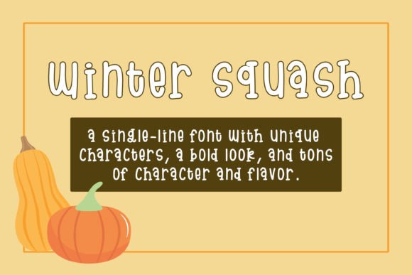 Winter Squash: A Charming Handwritten Font for Creative Branding