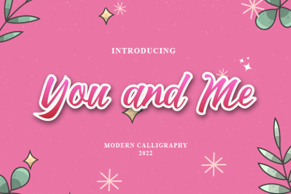 You and Me: A Handwritten Script Font for Digital Design
